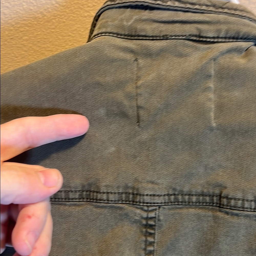 Lucky Brand Women’s Utility Jacket Green Zip and Button Size Small - Picture 6 of 11